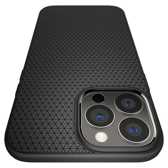 Etui Spigen do iPhone 13 Pro, Liquid Air, czarne + szkło