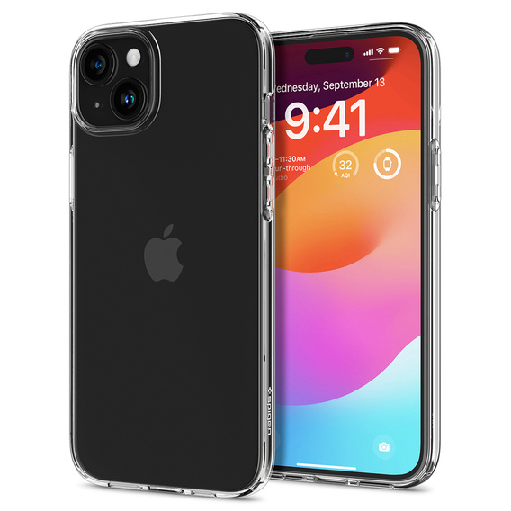 Etui Spigen do iPhone 15, Liquid Crystal, Przezroczyste