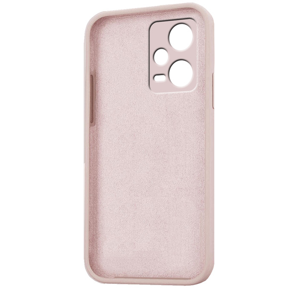 Zestaw Etui do Xiaomi Redmi Note 12 Pro+ 5G, Silicone Lite, różowe + Szkło