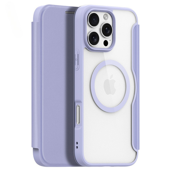 Etui Dux Ducis do iPhone 16 Pro, Skin X Pro, MagSafe, fioletowe