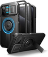 Etui pancerne do iPhone 15 Pro Max, Dexnor CamProtect MagSafe, czarne (Dwie ramki)