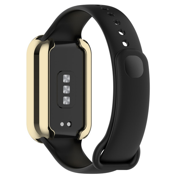 2w1 Etui z Osłoną do Xiaomi Redmi Smart Band 2 / Xiaomi Smart Mi Band 8 Active, Złote