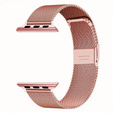 Bransoleta + Etui z Osłoną na Ekran do Apple Watch 10/11 42mm, Różowa