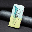 Etui z klapką do Xiaomi 13T / 13T Pro, Wallet, Feather niebieskie / żółte