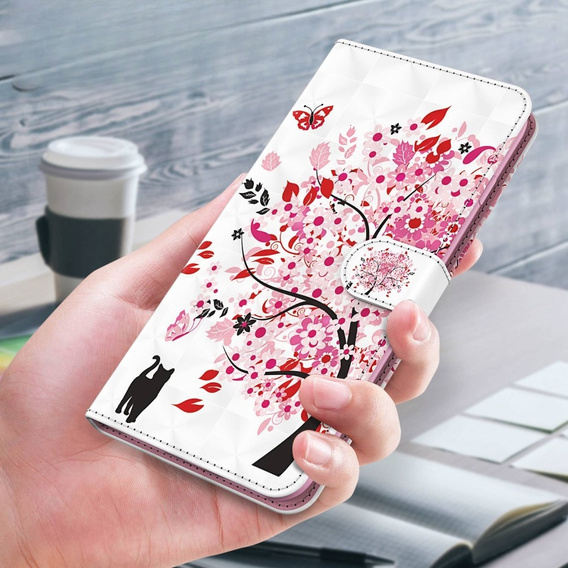 Etui z klapką do Samsung Galaxy A14 4G/5G, Wallet, Cat & Tree