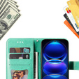 Etui z klapką do Xiaomi Redmi Note 12 5G / POCO X5 5G, Mandala, zielone