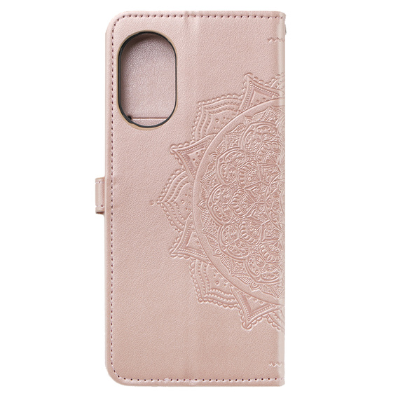 Etui z klapką do Oppo A38 4G / Oppo A18 4G, Mandala, różowe rose gold