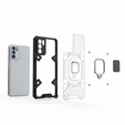 Etui ERBORD Kickstand Honeycomb do Oppo Reno6 5G, White