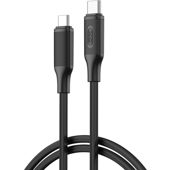 XO Kabel USB Type-C do Type-C 60W 100cm, czarny