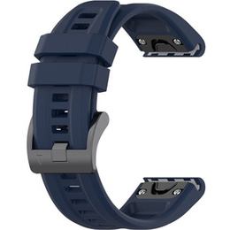 Pasek Silikonowy QuickFit 20mm do Garmin Fenix 5S/6S/7S/8 43mm, Granatowy
