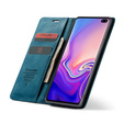 Etui CASEME do Samsung Galaxy S10 Plus, Leather Wallet Case, niebieskie
