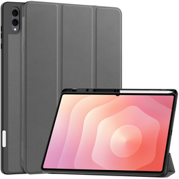 Etui do Samsung Galaxy Tab S11 Ultra, Smartcase z miejscem na rysik, szare