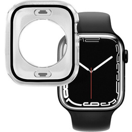 2w1 Etui + Szkło Hartowane do Apple Watch 7/8/9 45MM, Przezroczyste