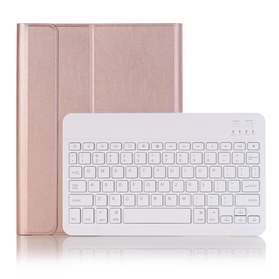 Etui z klawiaturą do iPad 10.2" 2021/2020/2019 (9/8/7 gen.), różowe rose gold