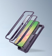 Etui pancerne do Samsung Galaxy A56 5G, Dexnor Kickstand Cam Protector, fioletowe