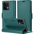 Etui do Xiaomi Redmi Note 13 Pro 4G / Xiaomi Redmi Note 14S / Xiaomi Poco M6 Pro 4G, ERBORD Glossy Litchi, portfel z klapką, zielone