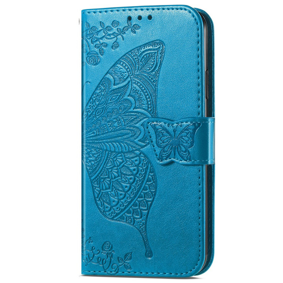 Etui z klapką do Samsung Galaxy A16 / A16 5G, Butterfly, niebieskie