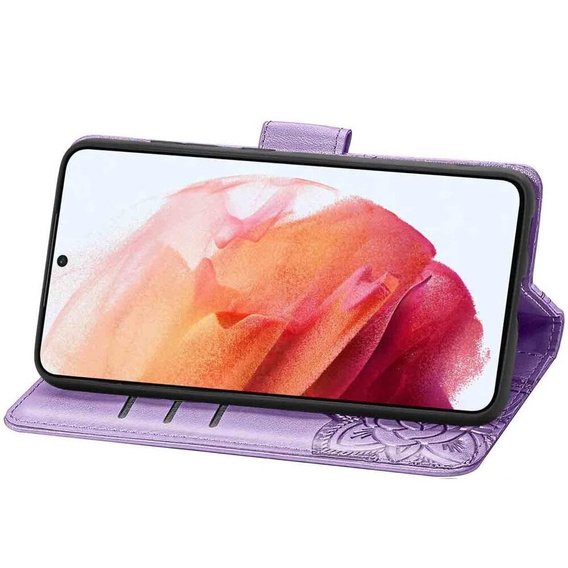 Etui z klapką do Oppo Reno 12 Pro, Butterfly, fioletowe