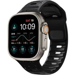 Pasek Silikonowy do Apple Watch 1/2/3/4/5/6/7/8/9/10/11/SE Ultra 1/2/3 42/44/45/46/49mm, Czarny