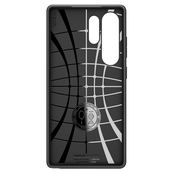 Etui Spigen do Samsung Galaxy S25 Ultra, Liquid Air, czarne + Szkło Hartowane 9H