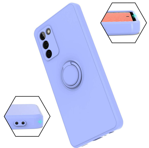 Etui Smooth Ring do Samsung Galaxy A03s, Lavender