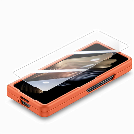 Etui do Samsung Galaxy Z Fold6 5G, z rączką, pomarańczowe