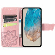 Etui z klapką do Samsung Galaxy M35, Butterfly, różowe rose gold