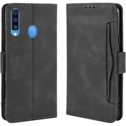 Etui z klapką do Samsung Galaxy A20s, Card Slot, czarne