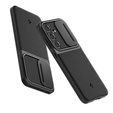 Etui Spigen do Samsung Galaxy S24 FE, Optik Armor, Czarne + Szkło Hartowane 9H