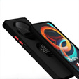 Etui silikonowe do Xiaomi Redmi A3, z ochroną aparatu, przezroczyste / czarne
