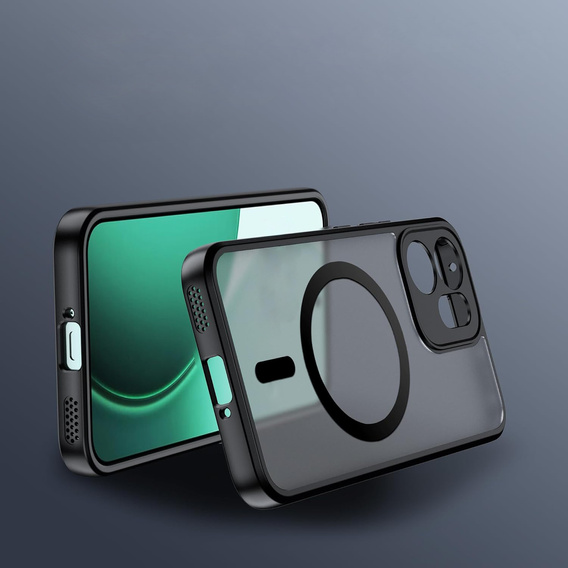 Etui do Oppo Reno 14 F / 14 FS, Matt Case, do MagSafe, matowe czarne