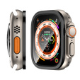 Szkło Hartowane z Ramką do Apple Watch Ultra 1/2/3 49mm, czarne