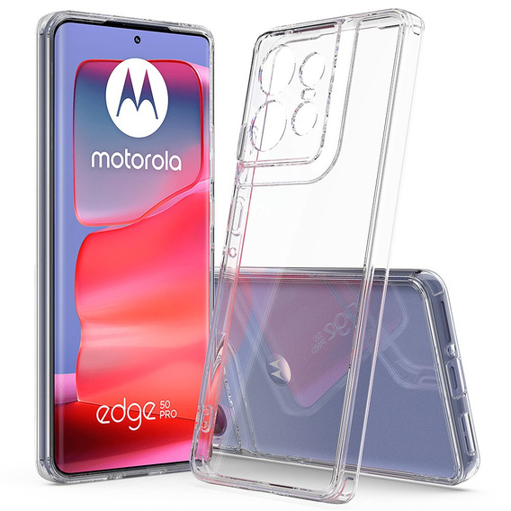 Etui do Motorola Edge 50 Pro 5G, Fusion Hybrid, przezroczyste