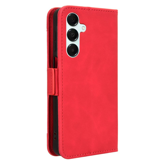 Etui z klapką do Samsung Galaxy A16 / A16 5G, Card Slot, czerwone