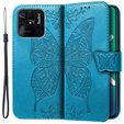 Etui z klapką do Xiaomi Redmi 10C, Butterfly, niebieskie