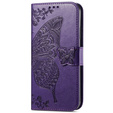 Etui z klapką do Infinix Hot 40i, Butterfly, fioletowe