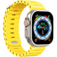 Pasek Silikonowy do Apple Watch 1/2/3/4/5/6/7/8/9/10/11/SE Ultra 1/2/3 42/44/45/46/49mm, Żółty