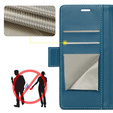 Etui do Xiaomi Redmi Note 14 Pro+ 5G / Xiaomi Poco X7 5G / Xiaomi Redmi Note 14 Pro 5G, ERBORD Glossy Litchi, portfel z klapką, niebieskie