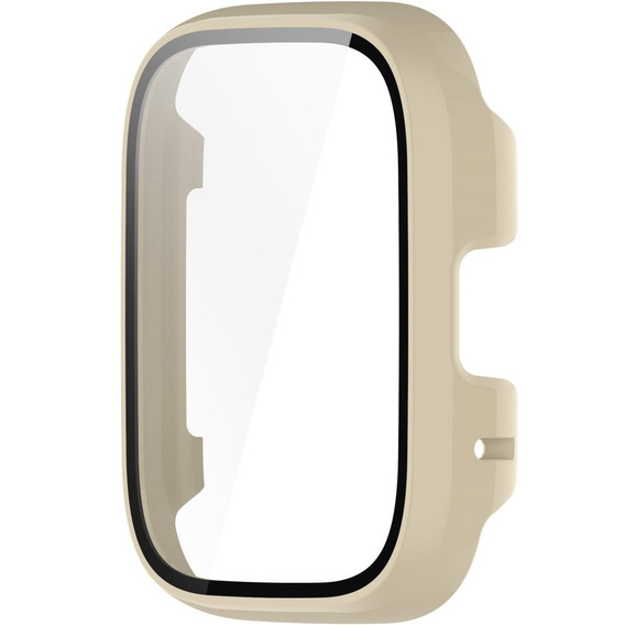 2w1 Etui + Szkło Hartowane do Xiaomi Redmi Watch 3 Active, Beżowy