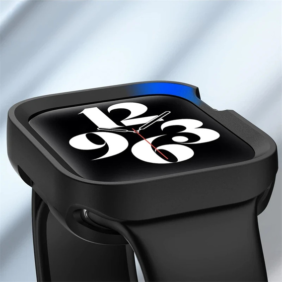 Etui Silikonowe do Apple Watch 7/8/9 41mm, matowe czarne