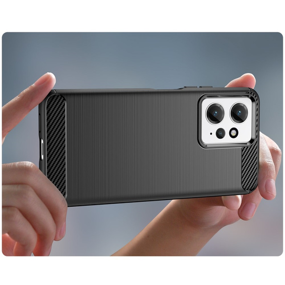 Etui do Xiaomi Redmi Note 12 4G, Karbon, czarne