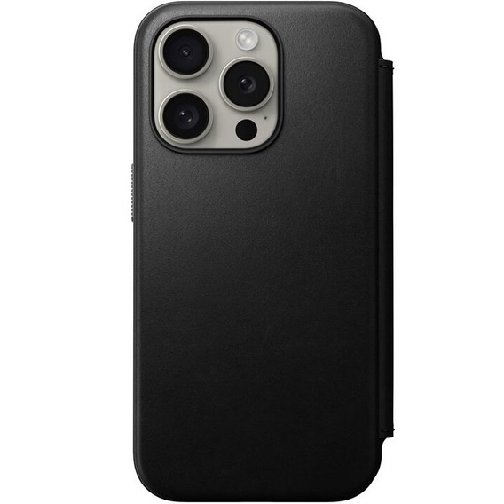 Etui Nomad do iPhone 15 Pro, Modern Leather Folio, czarne