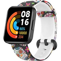 Pasek Silikonowy do Xiaomi Redmi Watch 2 Lite, Kolorowe Czaszki