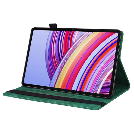 Etui do Xiaomi Redmi Pad Pro, Classic, z miejscem na rysik, zielone