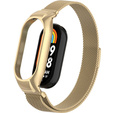 Pasek Bransoleta Milanese do Xiaomi Smart Band 10 / 9 / 8, Retro Złoty