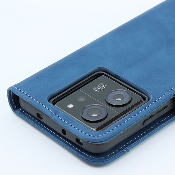 Etui z klapką do Xiaomi 13T / 13T Pro, Card Slot, niebieskie