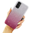 Etui Glitter Case do Samsung Galaxy A04S / A13 5G, Silver / Pink