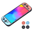 StarTRC Games – Etui ochronne do Nintendo Switch 2 + Kolorowe uchwyty do Joy-Conów
