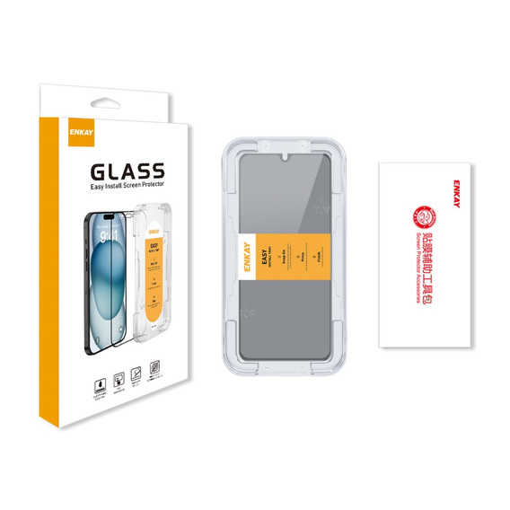 ENKAY Szkło Hartowane do Samsung Galaxy A16 / A16 5G, Anti-Spy, szare