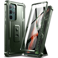 Etui pancerne do Samsung Galaxy S22 Ultra, Dexnor Full Body, zielone